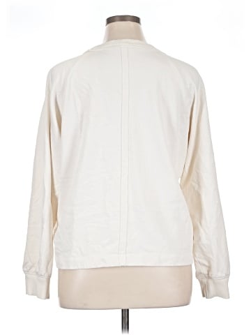 Madewell Cotton Terry V-Neck Sweatshirt (view 2)