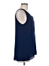 Naked Zebra 100% Polyester Blue Sleeveless Blouse Size M - photo 4