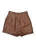Topshop 100% Polyester Metallic Brown Shorts Size 2 - photo 2