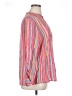 Ruby Rd. Stripes Pink 3/4 Sleeve Button-Down Shirt Size XL - photo 4