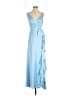 Mac Duggal 100% Polyester Blue Cocktail Dress Size 4 - photo 1