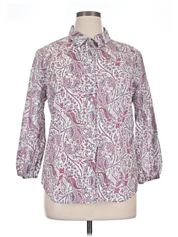 Reba 3/4 Sleeve Button-Down Shirt (view 1)