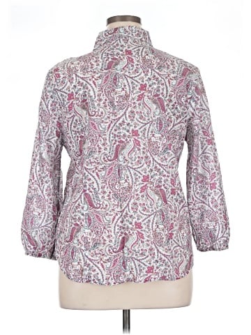 Reba 3/4 Sleeve Button-Down Shirt (view 2)