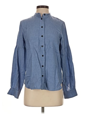 Madewell Stand-Collar Button-Up Shirt in Flannel (view 1)