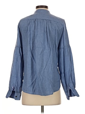 Madewell Stand-Collar Button-Up Shirt in Flannel (view 2)