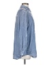 Eileen Fisher Metallic Blue Long Sleeve Blouse Size S - photo 4