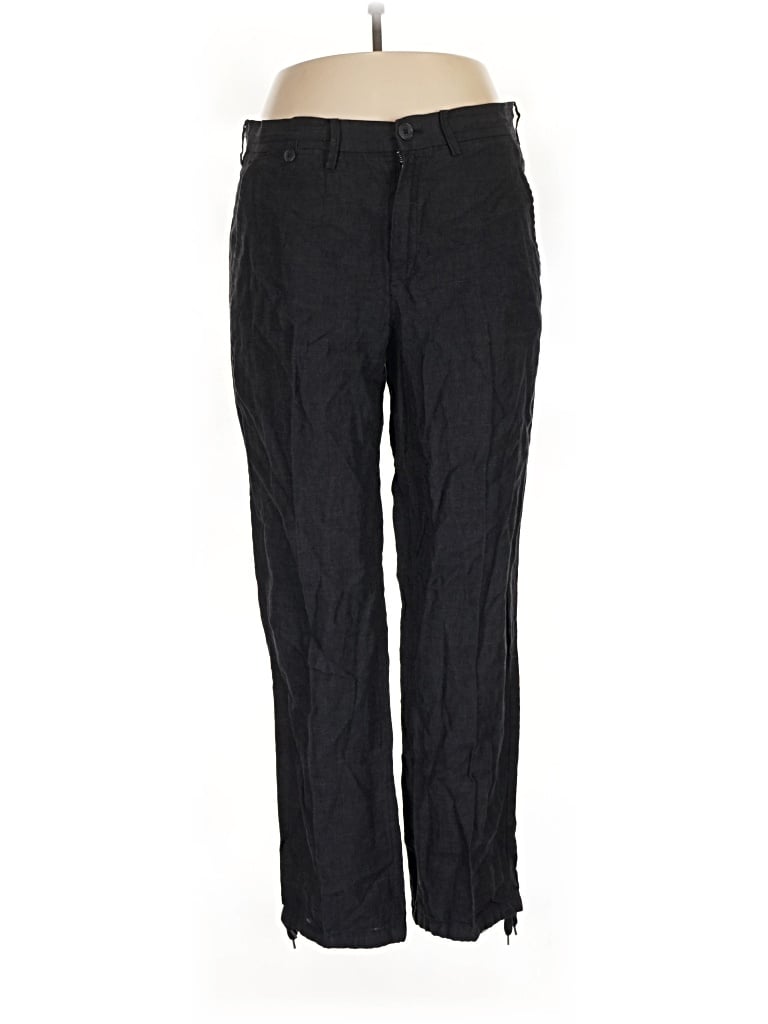 Pre-owned Armani Exchange Linen Pants In Black