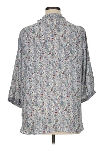 Rose + Olive 3/4 Sleeve Blouse (view 2)