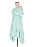 BCBGirls Paisley Blue Cocktail Dress Size L - photo 5