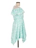 BCBGirls Paisley Blue Cocktail Dress Size L - photo 4