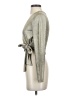 Alice + Olivia Metallic Silver Long Sleeve Top Size S - photo 5