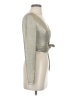 Alice + Olivia Metallic Silver Long Sleeve Top Size S - photo 4