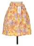 L Space 100% Viscose Floral Yellow Casual Skirt Size S - photo 2