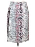 Ellen Tracy 100% Polyester Print Silver Casual Skirt Size 2 - photo 1