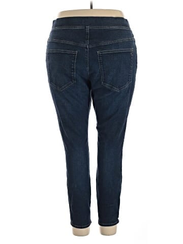 Madewell Plus Pull-On Skinny Jeans in Wisteria Wash (view 2)