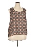 Mileage 100% Polyester Brown Sleeveless Blouse Size 2X - photo 1