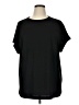 Automet Solid Black Short Sleeve T-Shirt Size XL - photo 1