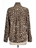 Chico's Animal Print Brown Long Sleeve Blouse Size L - photo 2