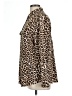 Chico's Animal Print Brown Long Sleeve Blouse Size L - photo 5