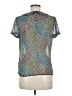 Flying Tomato 100% Polyester Teal Short Sleeve Blouse Size M - photo 2