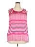 George Pink Sleeveless Blouse Size 2X - photo 1