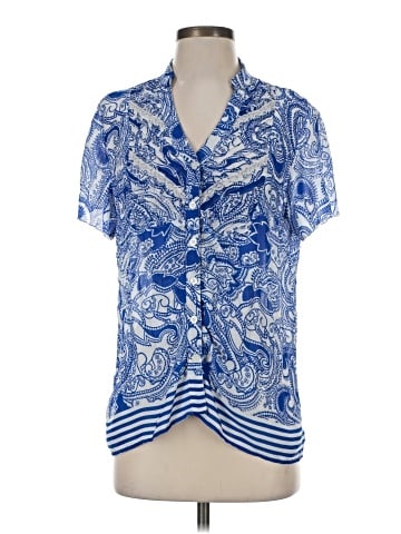 NY Collection Short Sleeve Blouse (view 1)