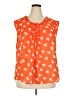 Gap Outlet 100% Polyester Orange Sleeveless Blouse Size XXL - photo 1