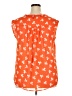 Gap Outlet 100% Polyester Orange Sleeveless Blouse Size XXL - photo 2
