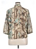 Coldwater Creek 100% Polyester Animal Print Silver 3/4 Sleeve Blouse Size XL (petite) - photo 2