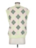 Zara Argyle Green Sweater Vest Size S - photo 2