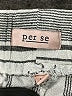 Per Se Stripes Gray Linen Pants Size M - photo 4