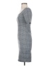 Popular Basics Houndstooth Gray Casual Dress Size S - photo 5