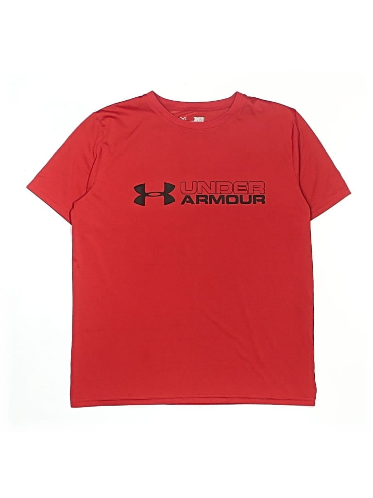 Pre-owned Under Armour Kids' Short Sleeve T-shirt In Red