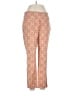 Soft Surroundings Print Orange Casual Pants Size L - photo 1
