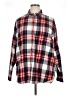 Old Navy 100% Cotton Plaid Red Long Sleeve Button-Down Shirt Size XL (tall) - photo 1