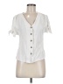 Blu Pepper White Short Sleeve Blouse Size M - photo 1