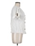 Blu Pepper White Short Sleeve Blouse Size M - photo 4
