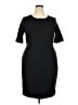 Lands' End Solid Black Casual Dress Size 18 - photo 1