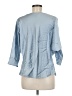 Renee C. Blue 3/4 Sleeve Blouse Size M - photo 2