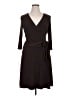 AGB Solid Brown Casual Dress Size 14 - photo 1
