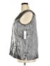 Karen Scott Silver Sleeveless Blouse Size 2X - photo 5