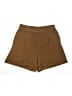 Madewell 100% Polyester Solid Brown Shorts Size 14 - photo 1