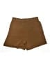 Madewell 100% Polyester Solid Brown Shorts Size 14 - photo 2