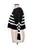 Pink Rose Stripes Black Pullover Sweater Size XL - photo 5