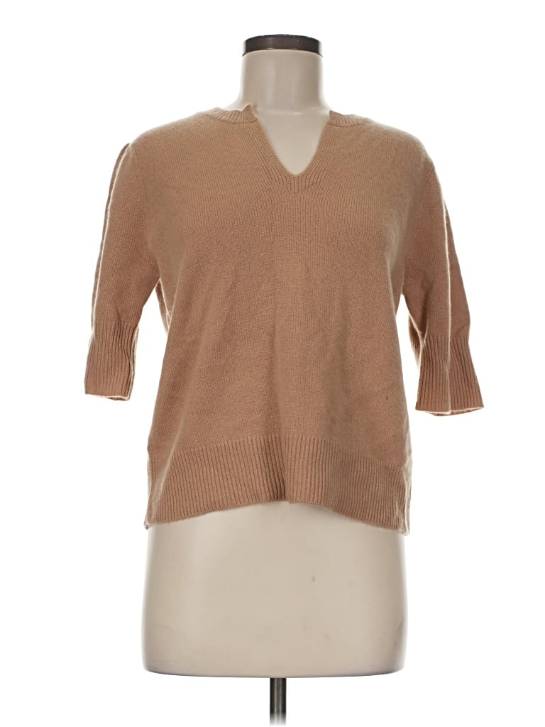 Pre-owned Repeat Cashmere Pullover Sweater In Tan
