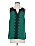 41Hawthorn 100% Polyester Green Sleeveless Blouse Size S - photo 1