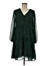 MNG 100% Polyester Animal Print Green Casual Dress Size 6 - photo 1