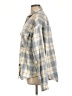 Hurley 100% Polyester Plaid Blue Long Sleeve Blouse Size L - photo 5