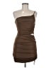 Zara Solid Brown Cocktail Dress Size M - photo 1