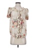 Joie 100% Silk Ivory Short Sleeve Silk Top Size S - photo 1